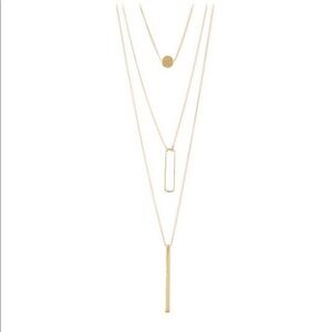 Sterling Forever Triple-Layer Pendant Necklace